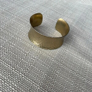 Womens Diana Warner Gold Cuff Bangle